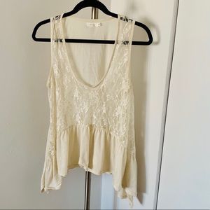 Millau Lacey Cream Top